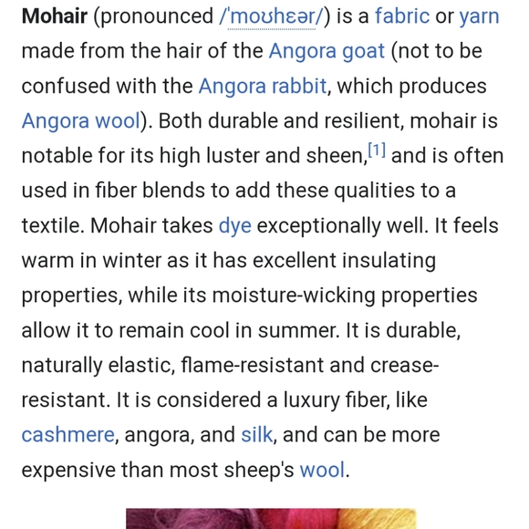 Mohair Scarf plaid check - Picture 7 of 7